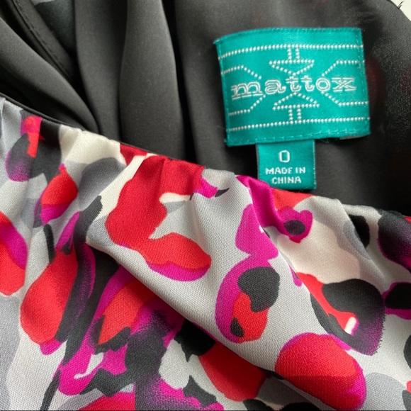 AIDAN MATTOX One Shoulder Mini Dress SIZE 0 - Picture 4 of 9